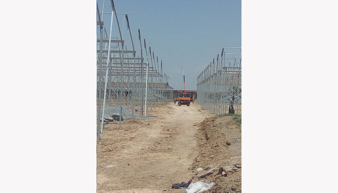 ساخت پروژه ی 8 هکتاری صادق آباد دهگلان، استان کردستان