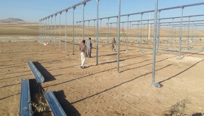 ساخت پروژه ی 8 هکتاری صادق آباد دهگلان، استان کردستان
